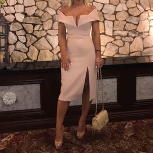 Blush BCBG Dress Off the Shoulders 💕